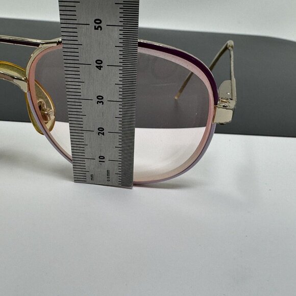 Vintage SWANK Frame Gold Pink Violet very small Aviator 656 882 Rare 50 [] 16 - Picture 11 of 13